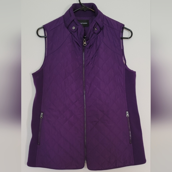 Purple Quilted Vest - Picture 2 of 9